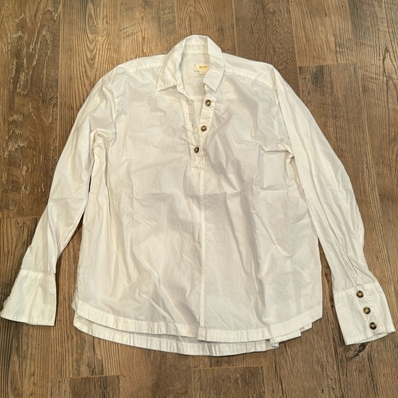 Maeve Woman’s White Button Down Size Extra Large - Picture 1 of 7
